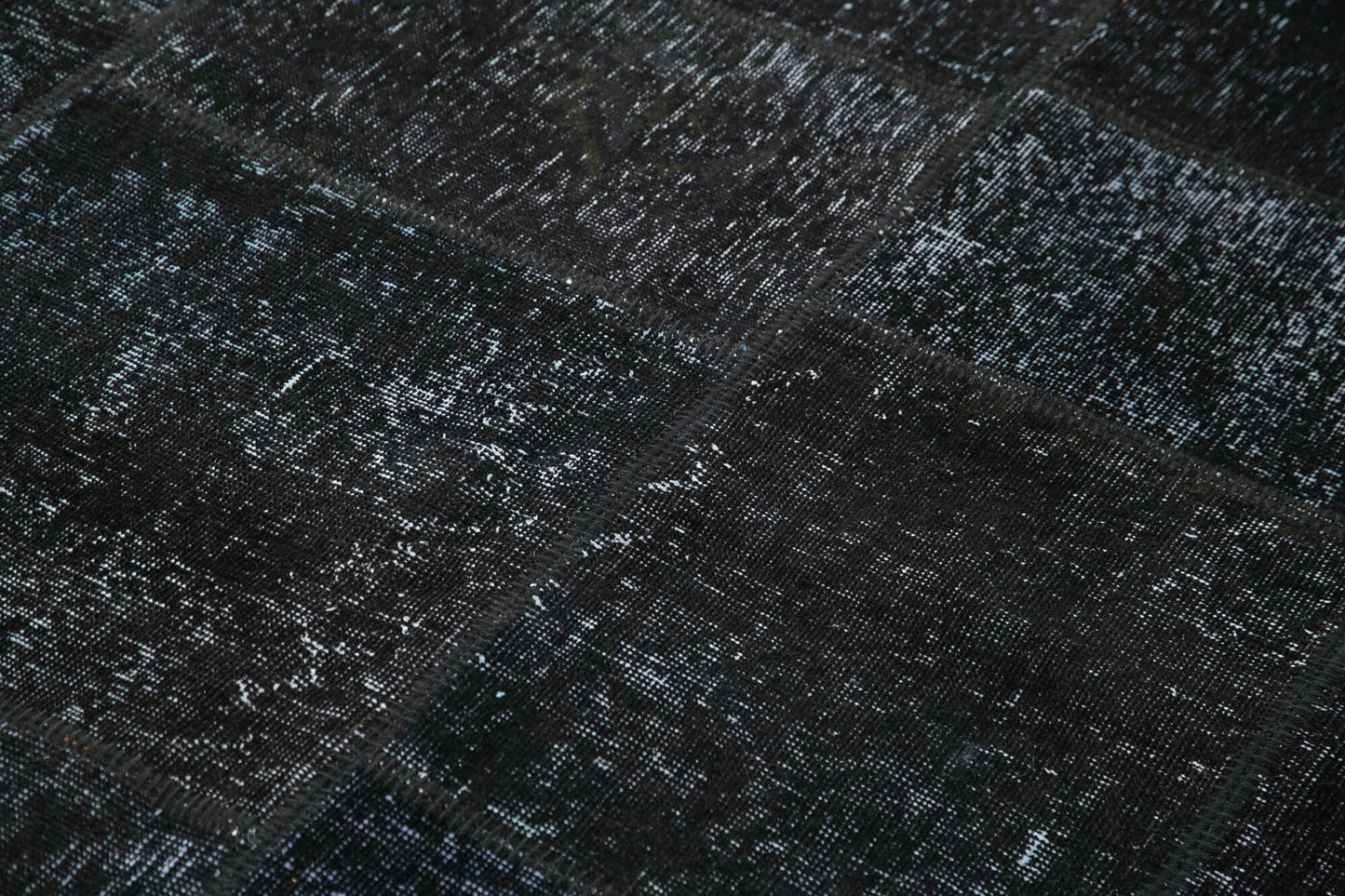 5x8 Black Patchwork Rug - 31856