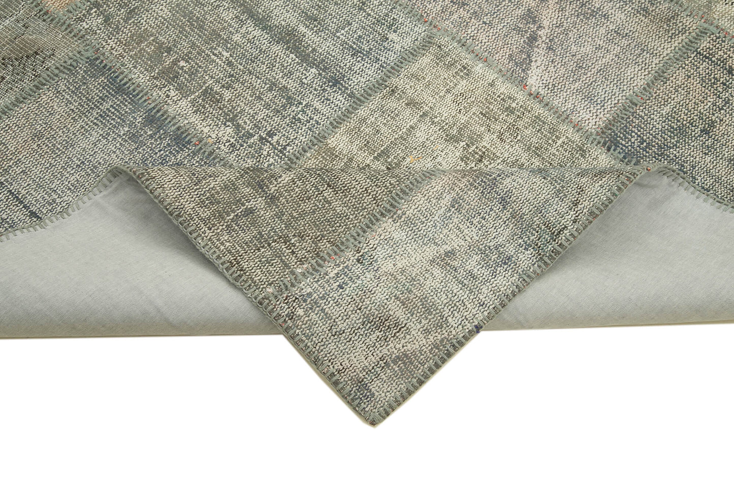 6x8 Grey Patchwork Rug - 31915