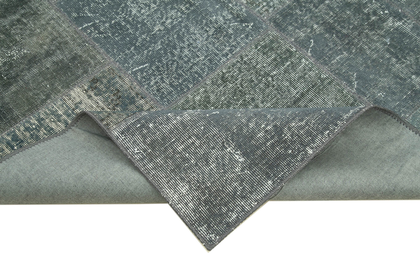 6x8 Grey Patchwork Rug - 31923