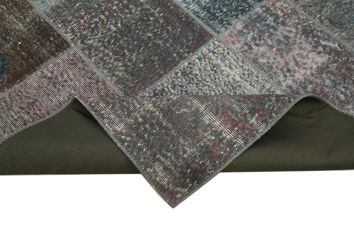 6x8 Grey Patchwork Rug - 31930