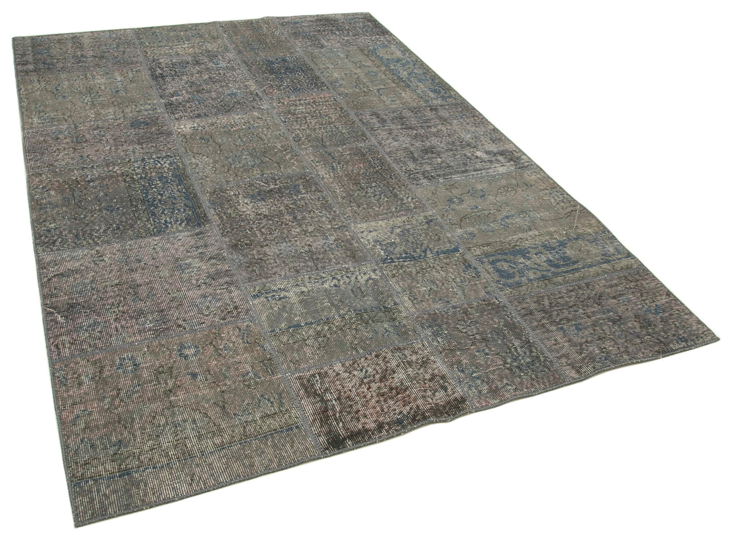 6x8 Grey Patchwork Rug - 31935