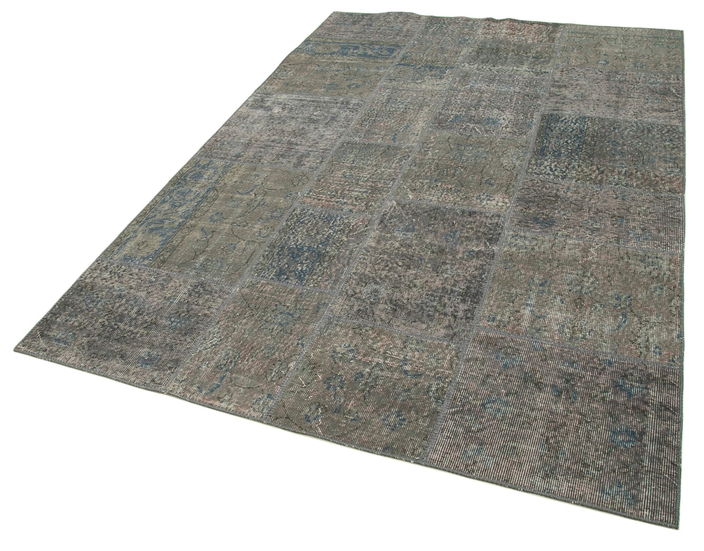 6x8 Grey Patchwork Rug - 31935