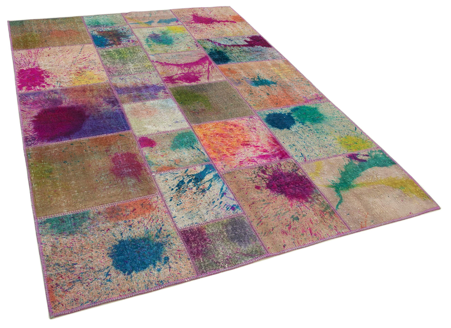 6x8 Multicolor Patchwork Rug - 31938