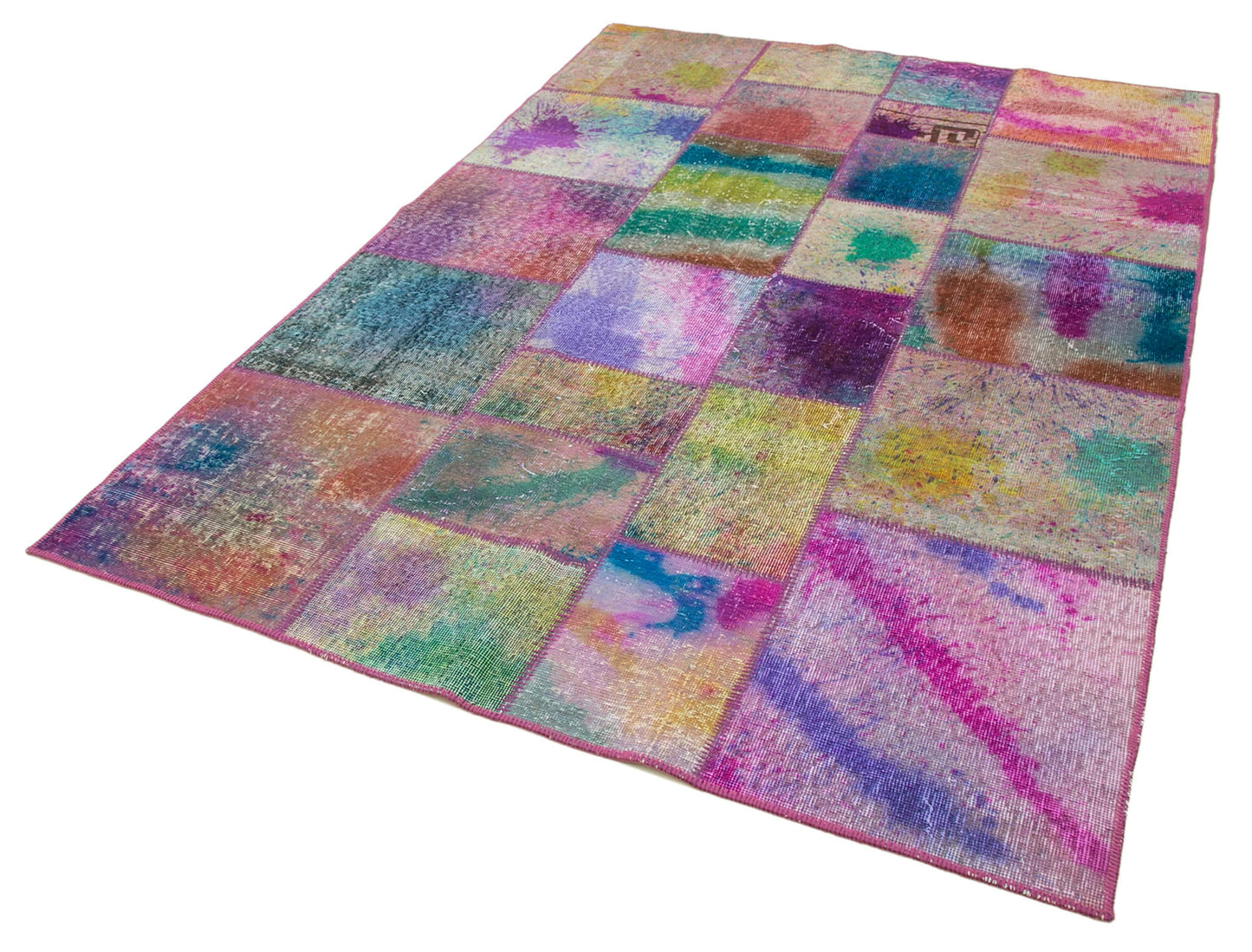 6x8 Multicolor Patchwork Rug - 31948