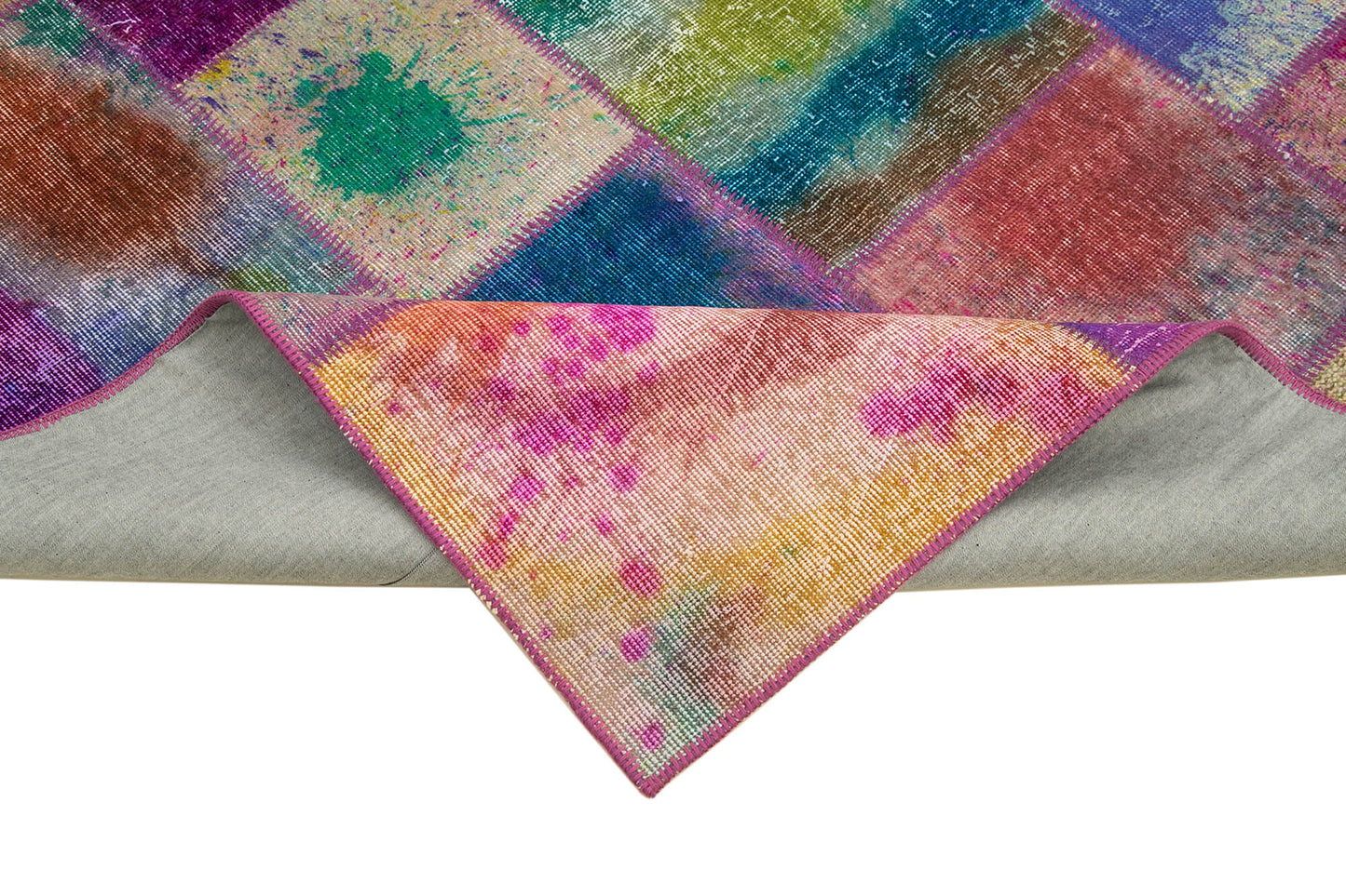 6x8 Multicolor Patchwork Rug - 31948