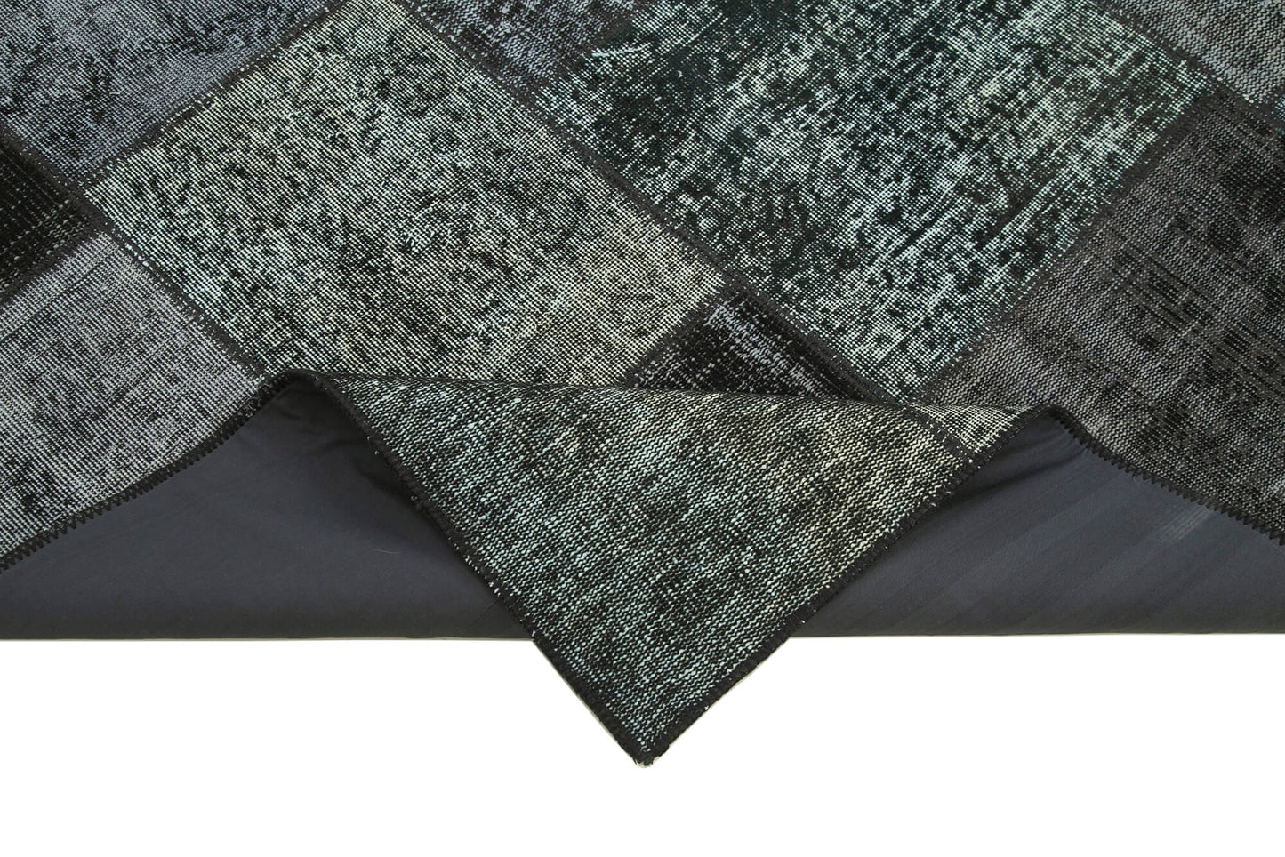 5x8 Black Patchwork Rug - 31966