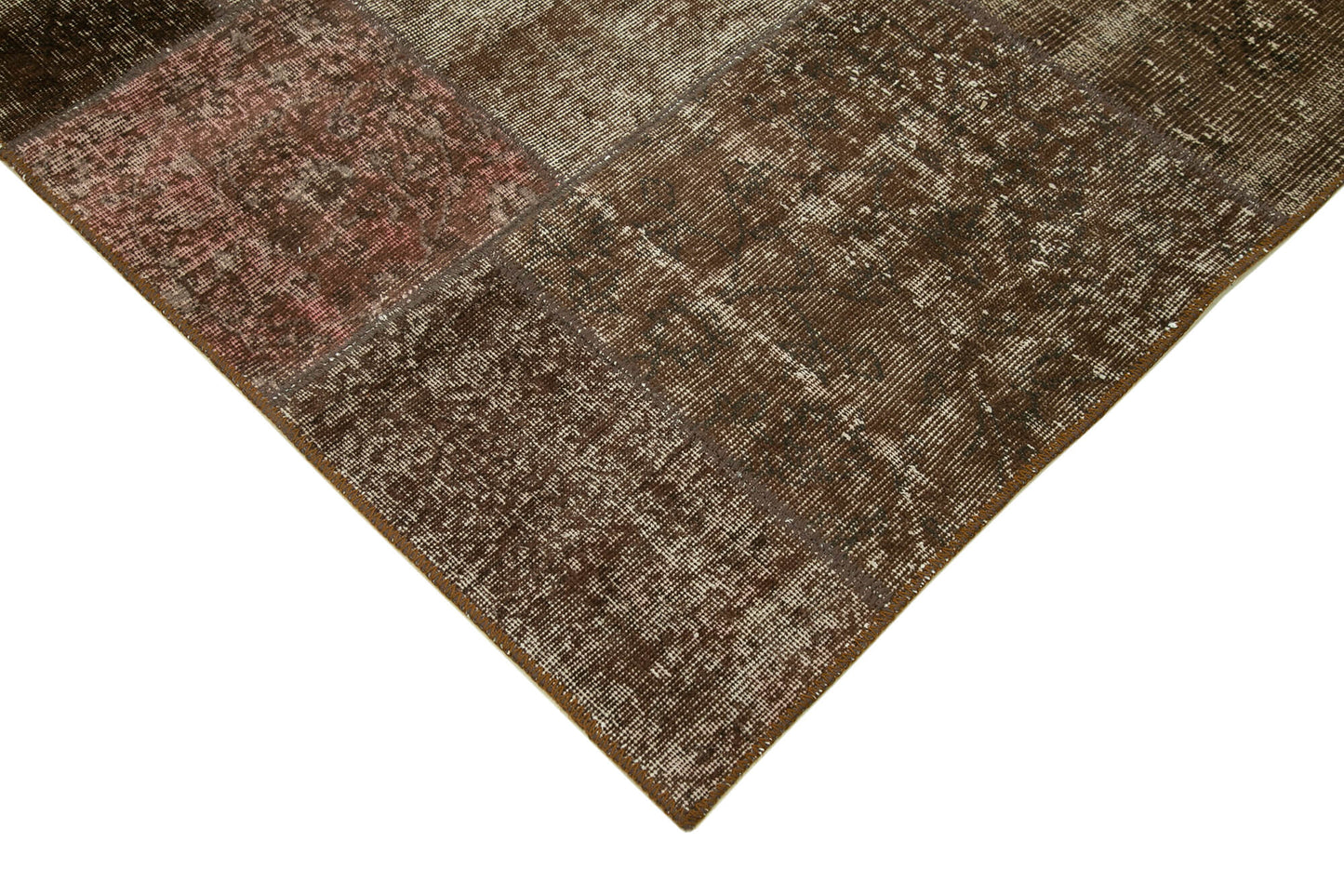 6x8 Brown Patchwork Rug - 31967