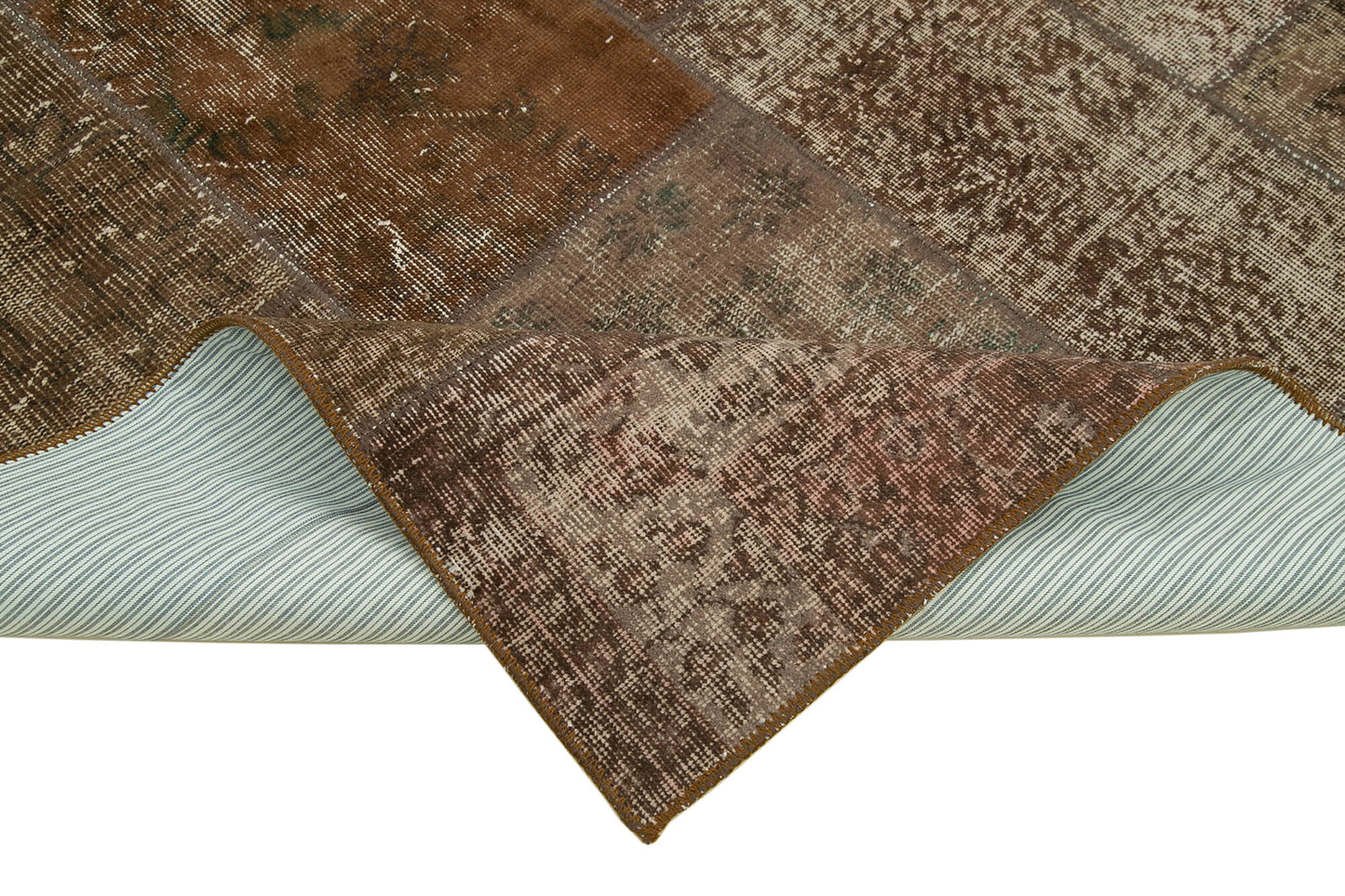6x8 Brown Patchwork Rug - 31967