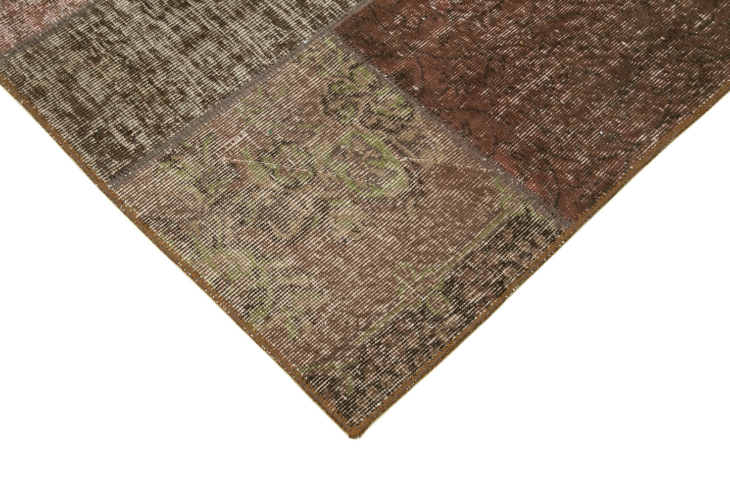 6x8 Brown Patchwork Rug - 31970