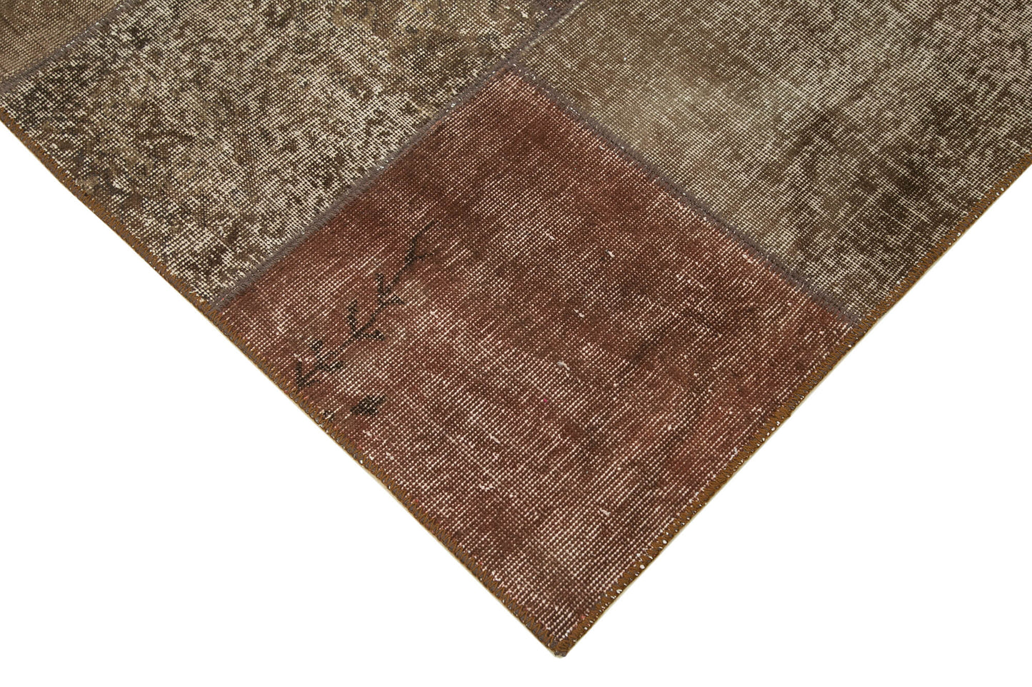 6x8 Brown Patchwork Rug - 31974