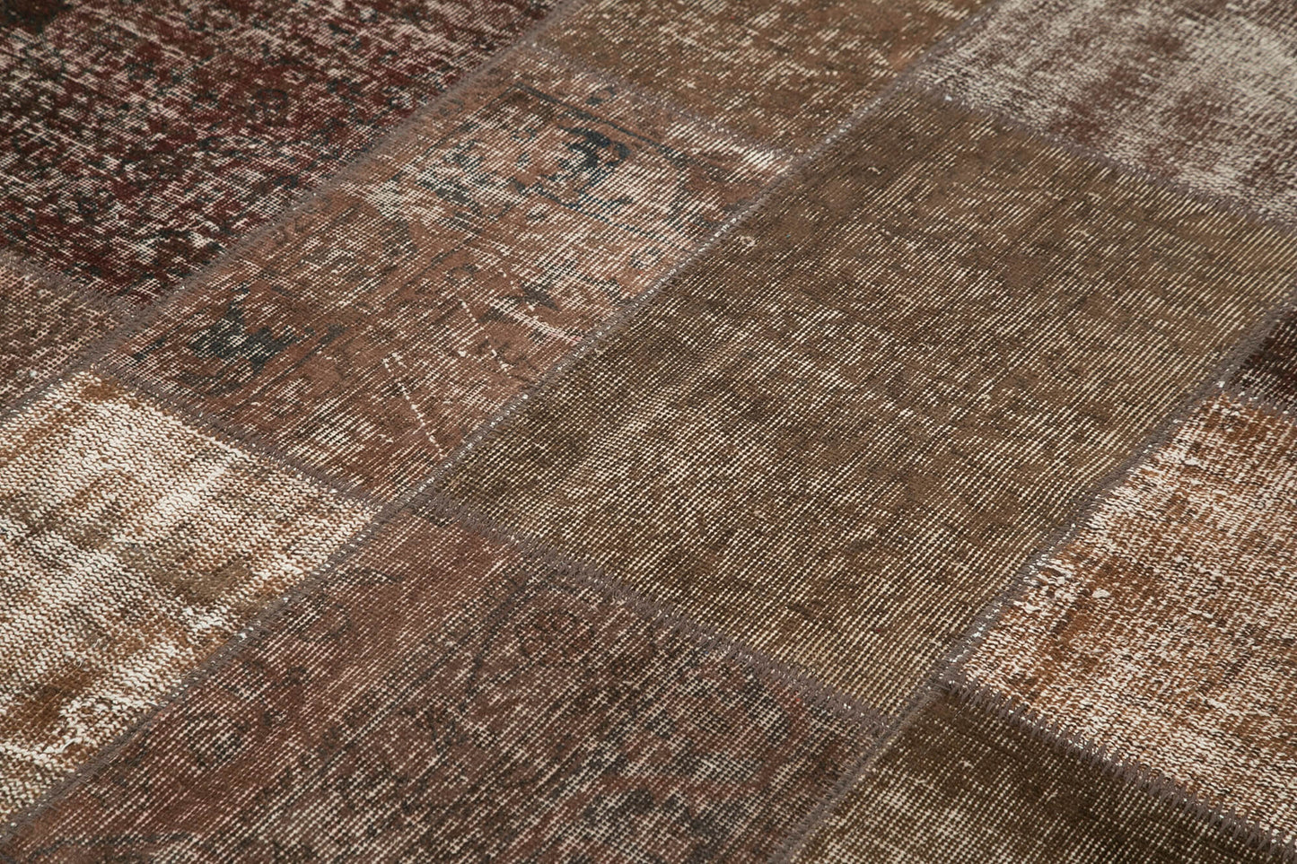 6x8 Brown Patchwork Rug - 31974