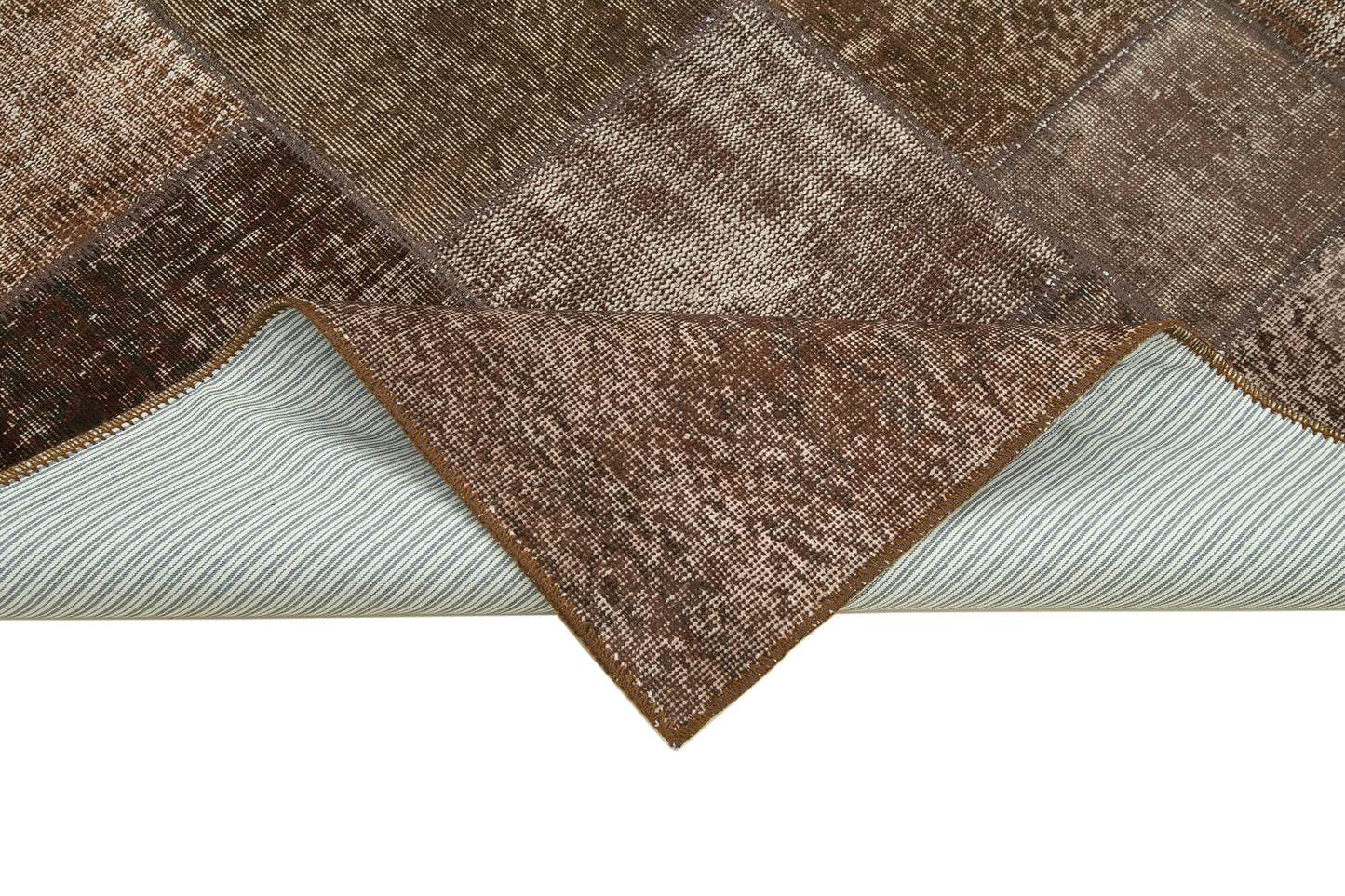 6x8 Brown Patchwork Rug - 31974