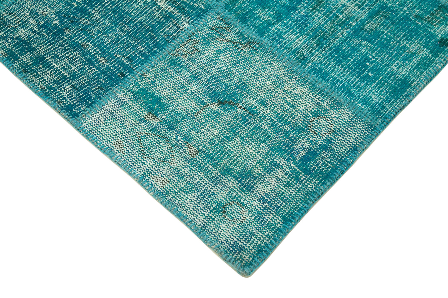6x8 Turquoise Patchwork Rug - 31977
