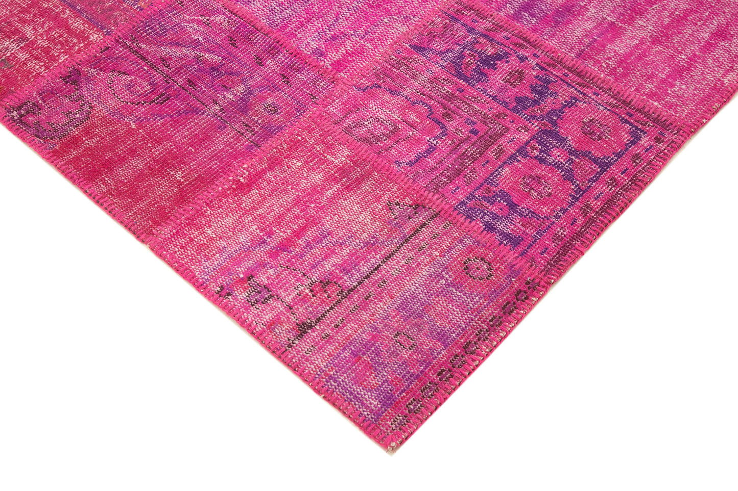 6x8 Pink Patchwork Rug - 31982