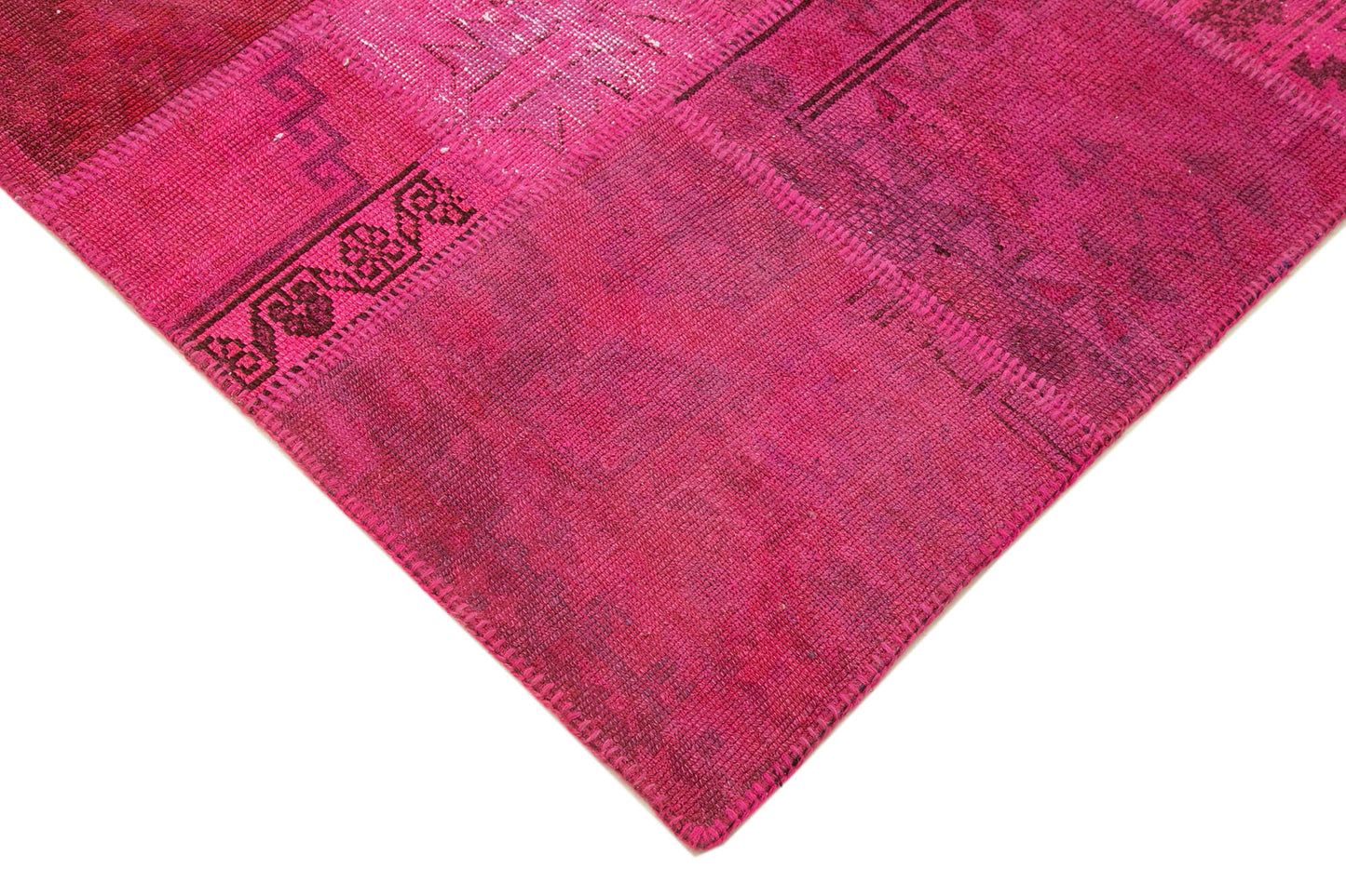 6x8 Pink Patchwork Rug - 31984