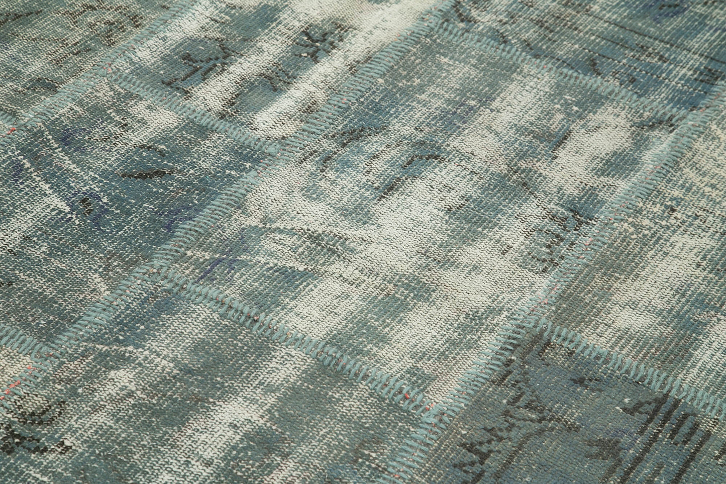 6x8 Blue Patchwork Rug - 32003