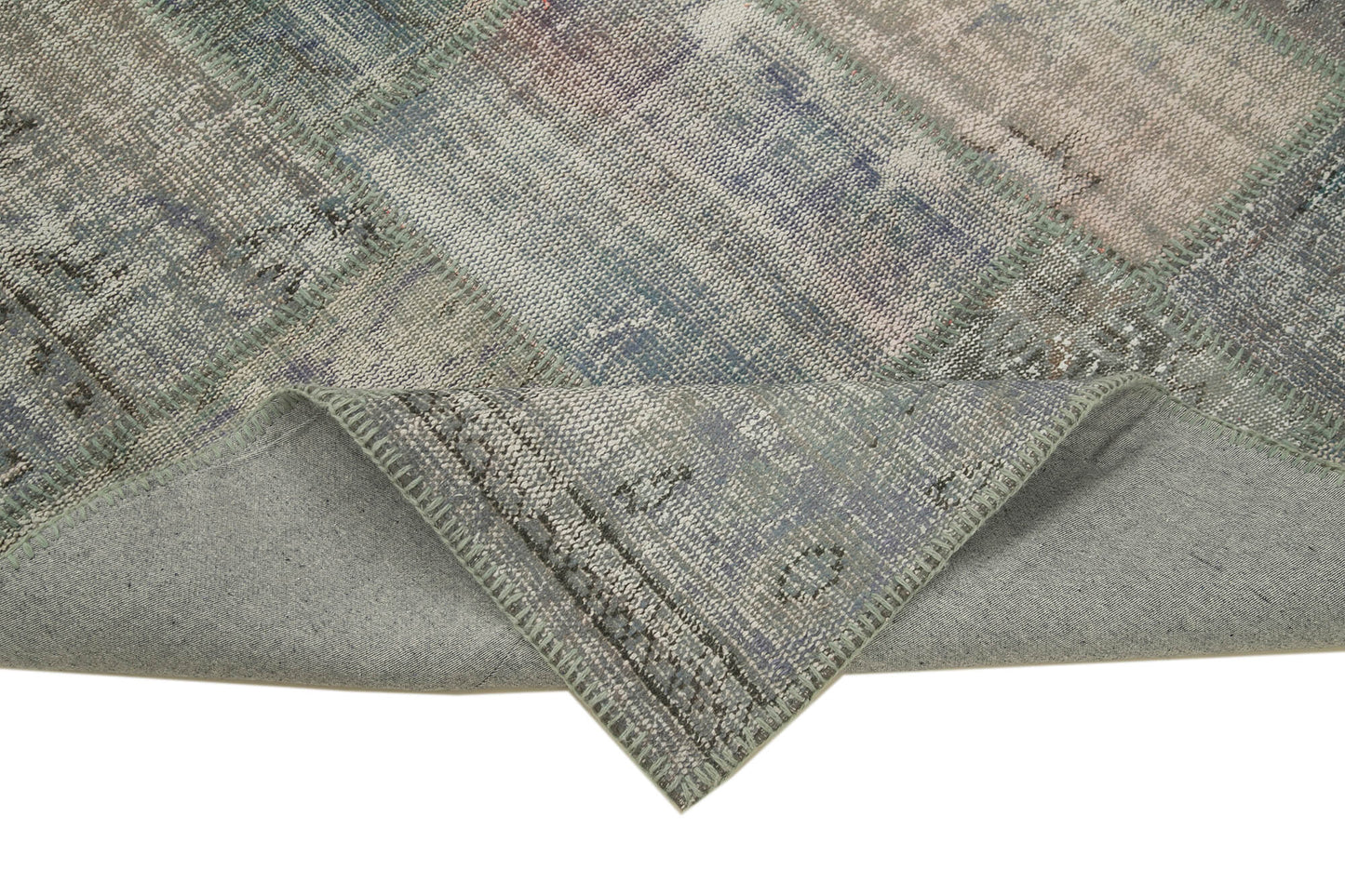 6x8 Grey Patchwork Rug - 32015