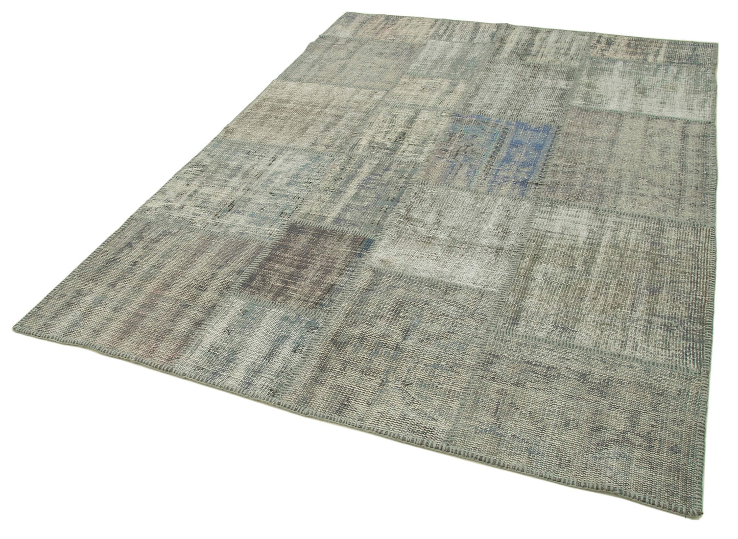6x8 Grey Patchwork Rug - 32065