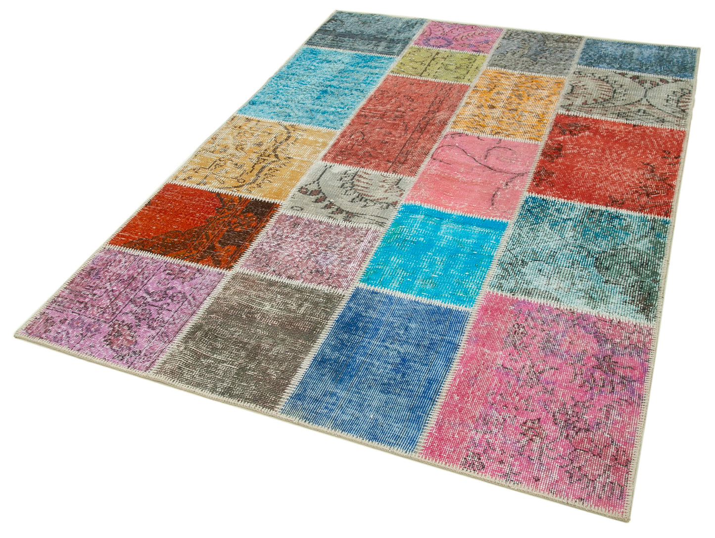 5x7 Multicolor Patchwork Rug - 32080