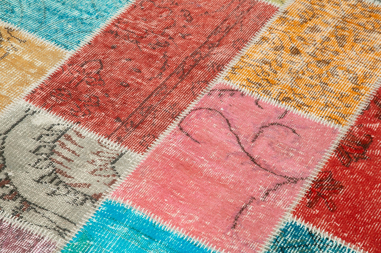 5x7 Multicolor Patchwork Rug - 32080