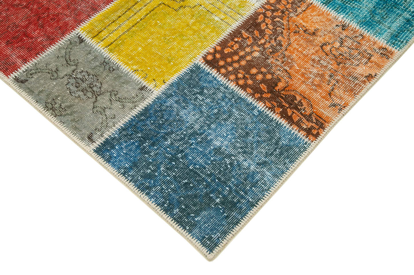 5x7 Multicolor Patchwork Rug - 32082