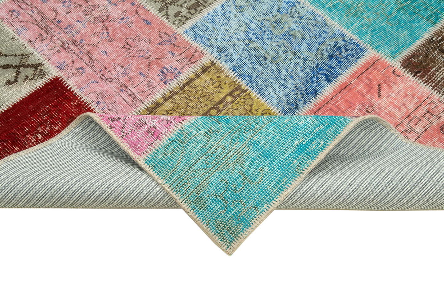 5x7 Multicolor Patchwork Rug - 32083