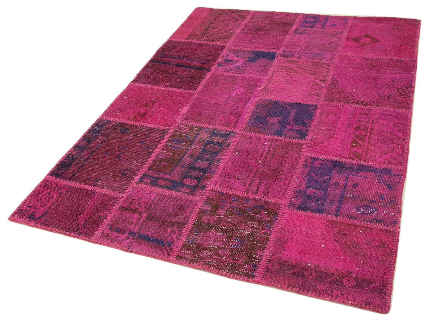 5x7 Pink Patchwork Rug - 32084