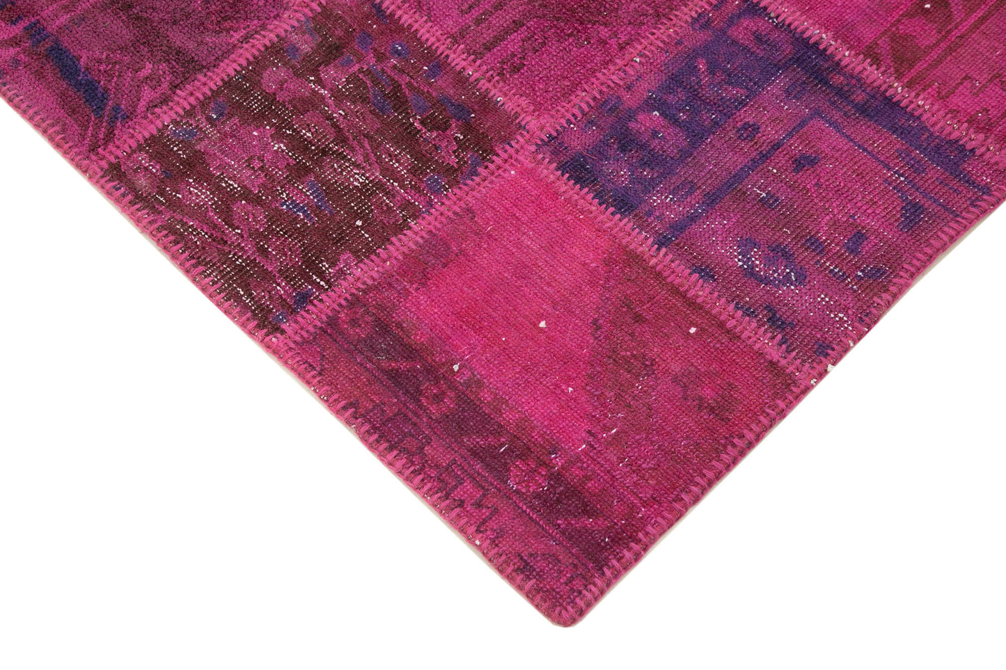 5x7 Pink Patchwork Rug - 32084