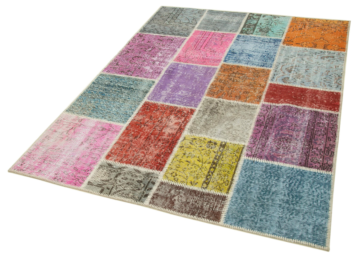 5x7 Multicolor Patchwork Rug - 32087