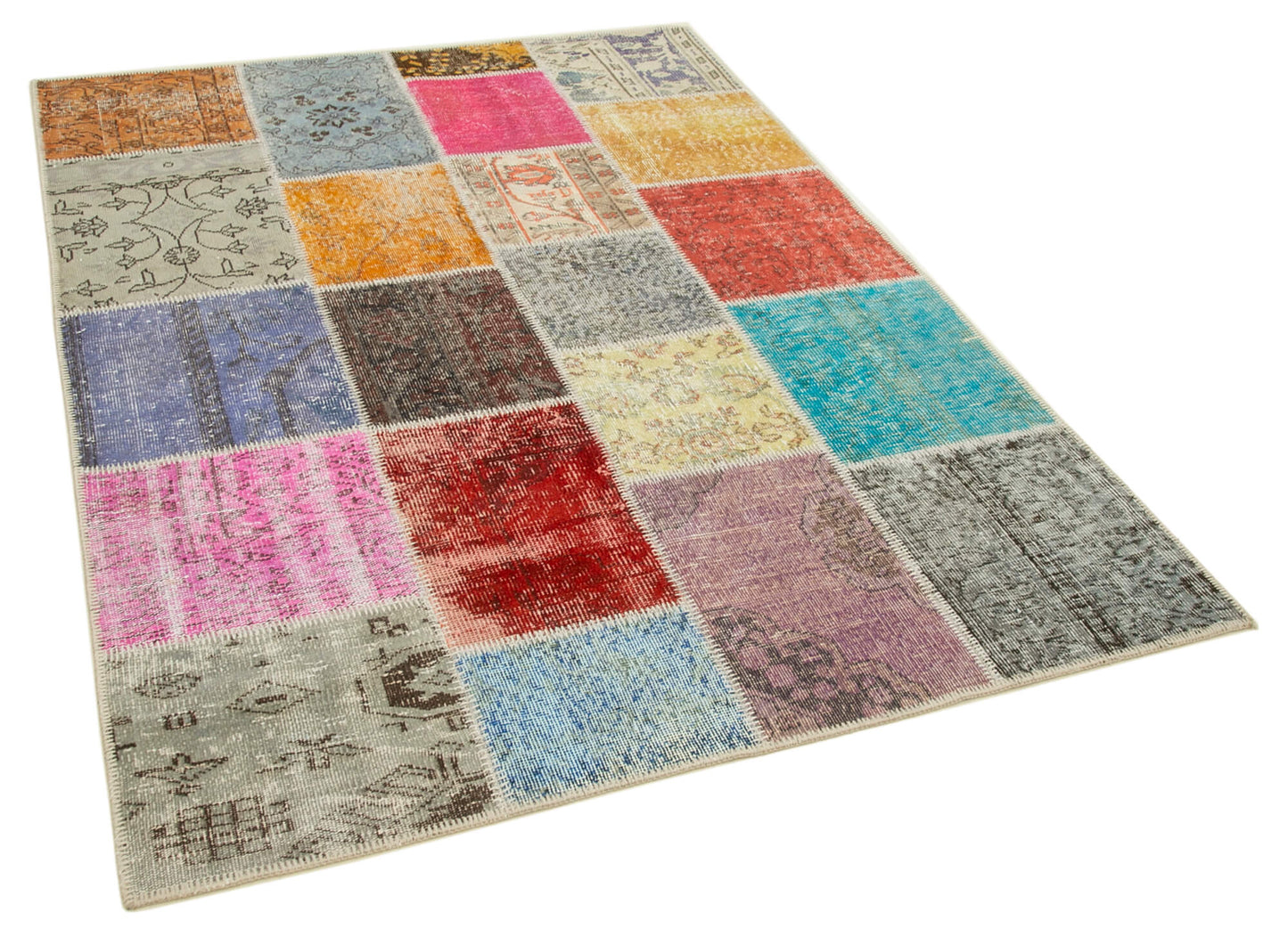5x7 Multicolor Patchwork Rug - 32088