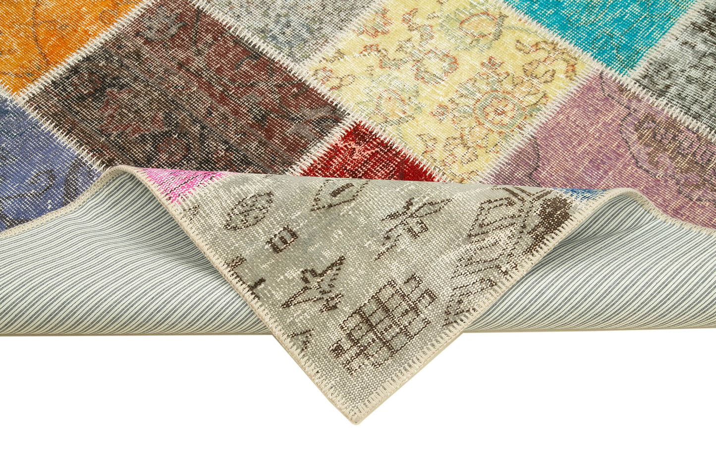 5x7 Multicolor Patchwork Rug - 32088