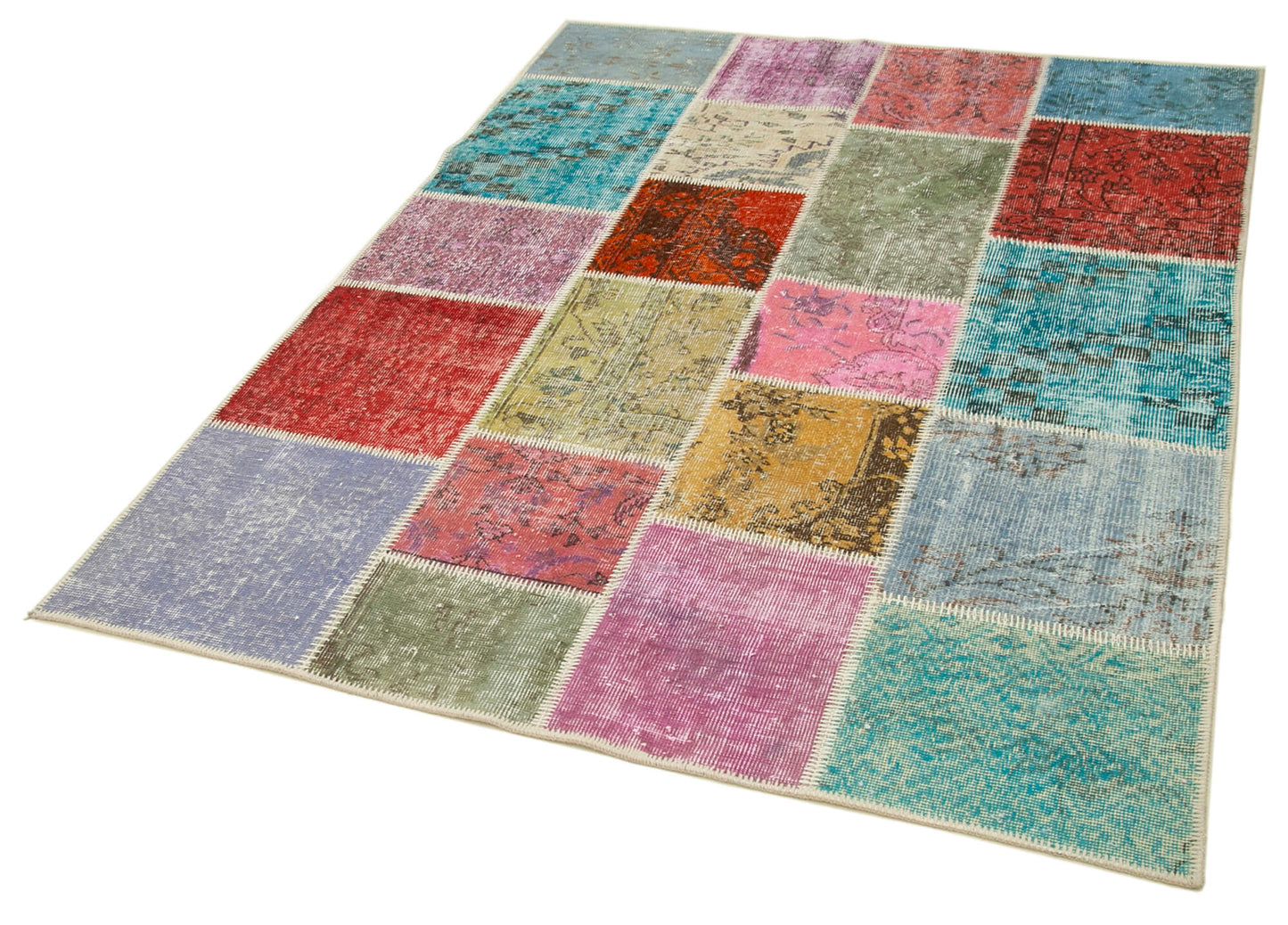 5x6 Multicolor Patchwork Rug - 32091