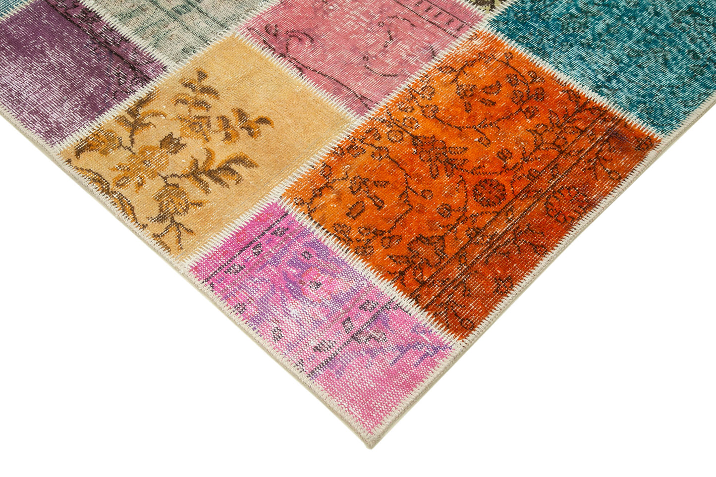 5x7 Multicolor Patchwork Rug - 32092
