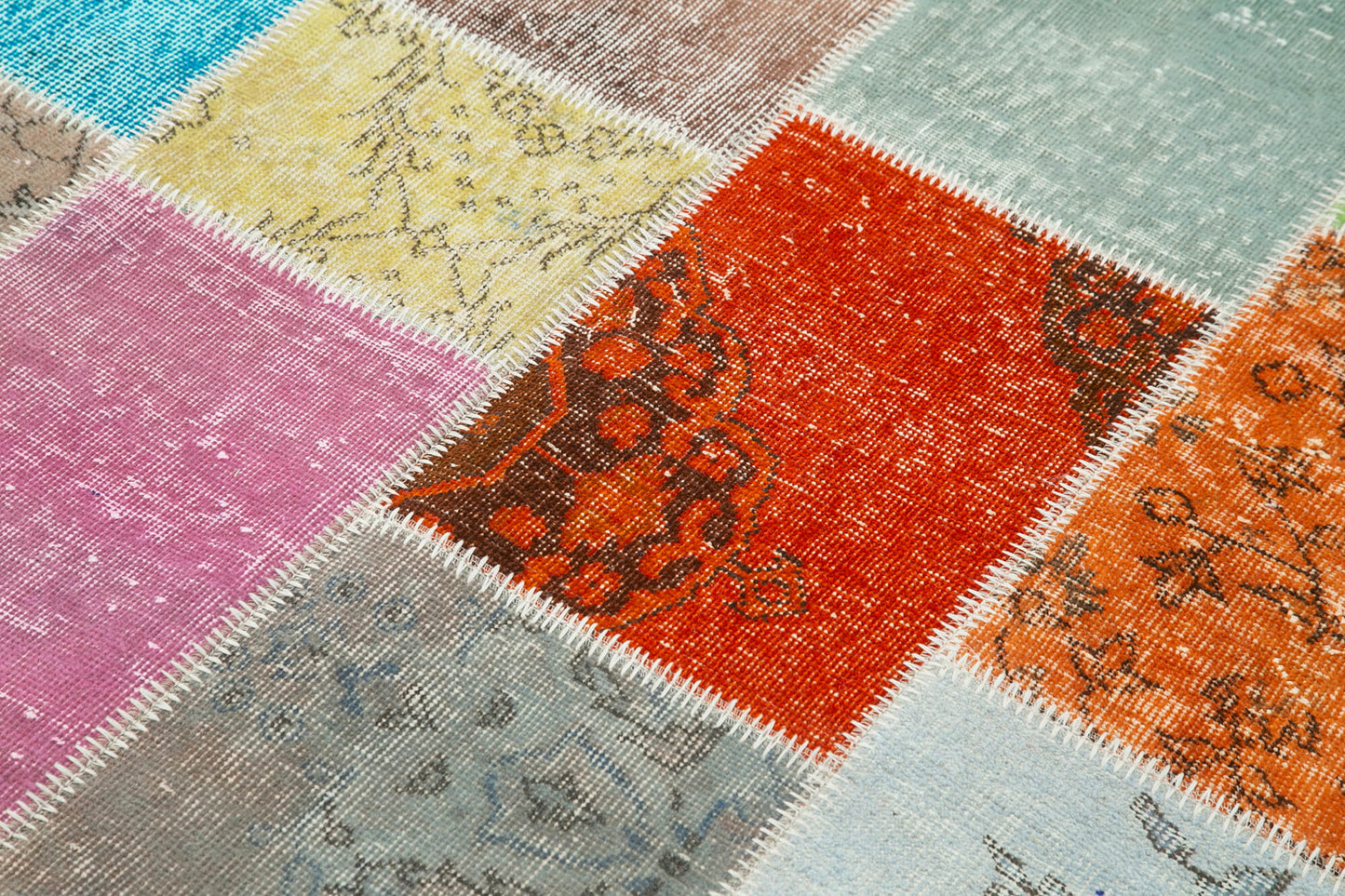 5x7 Multicolor Patchwork Rug - 32101