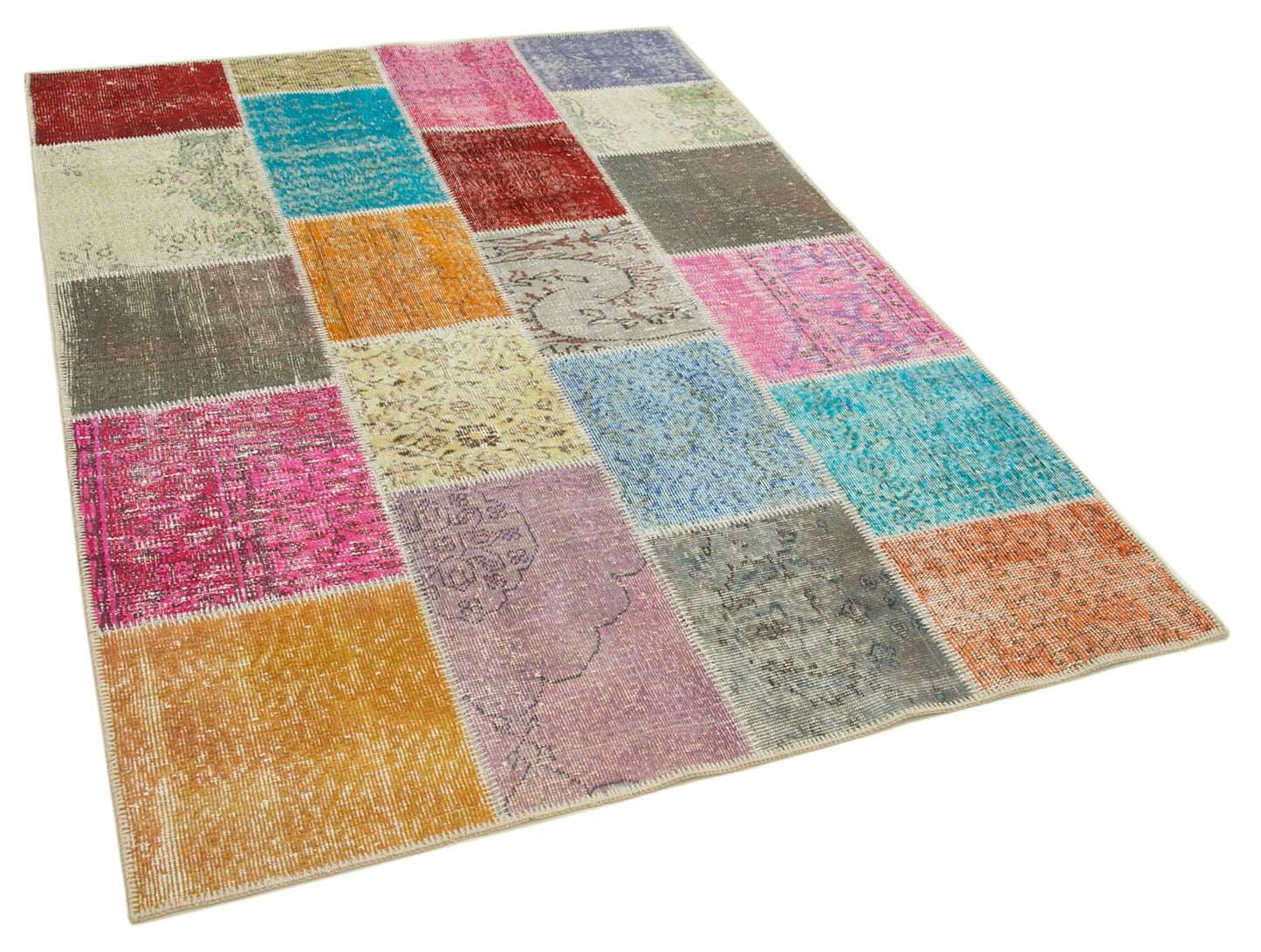5x7 Multicolor Patchwork Rug - 32105