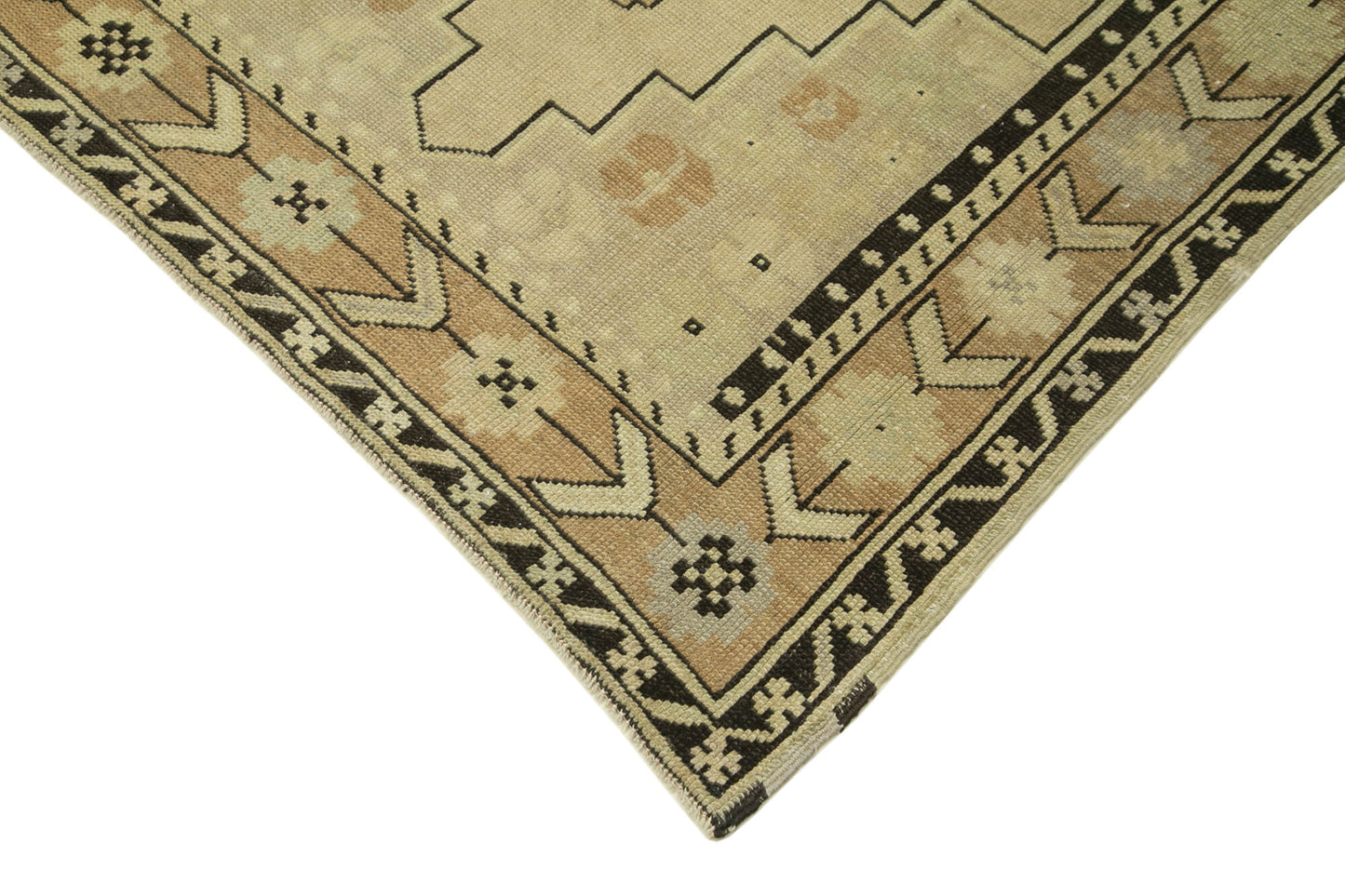 4x7 Beige Vintage Anatolian Rug - 32219