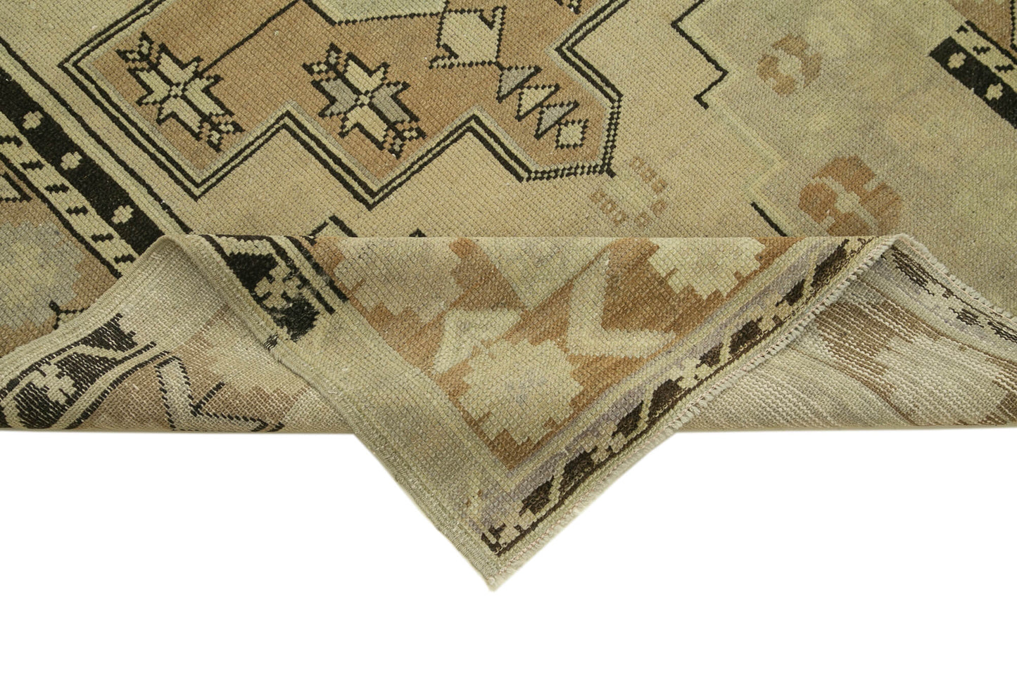 4x7 Beige Vintage Anatolian Rug - 32219