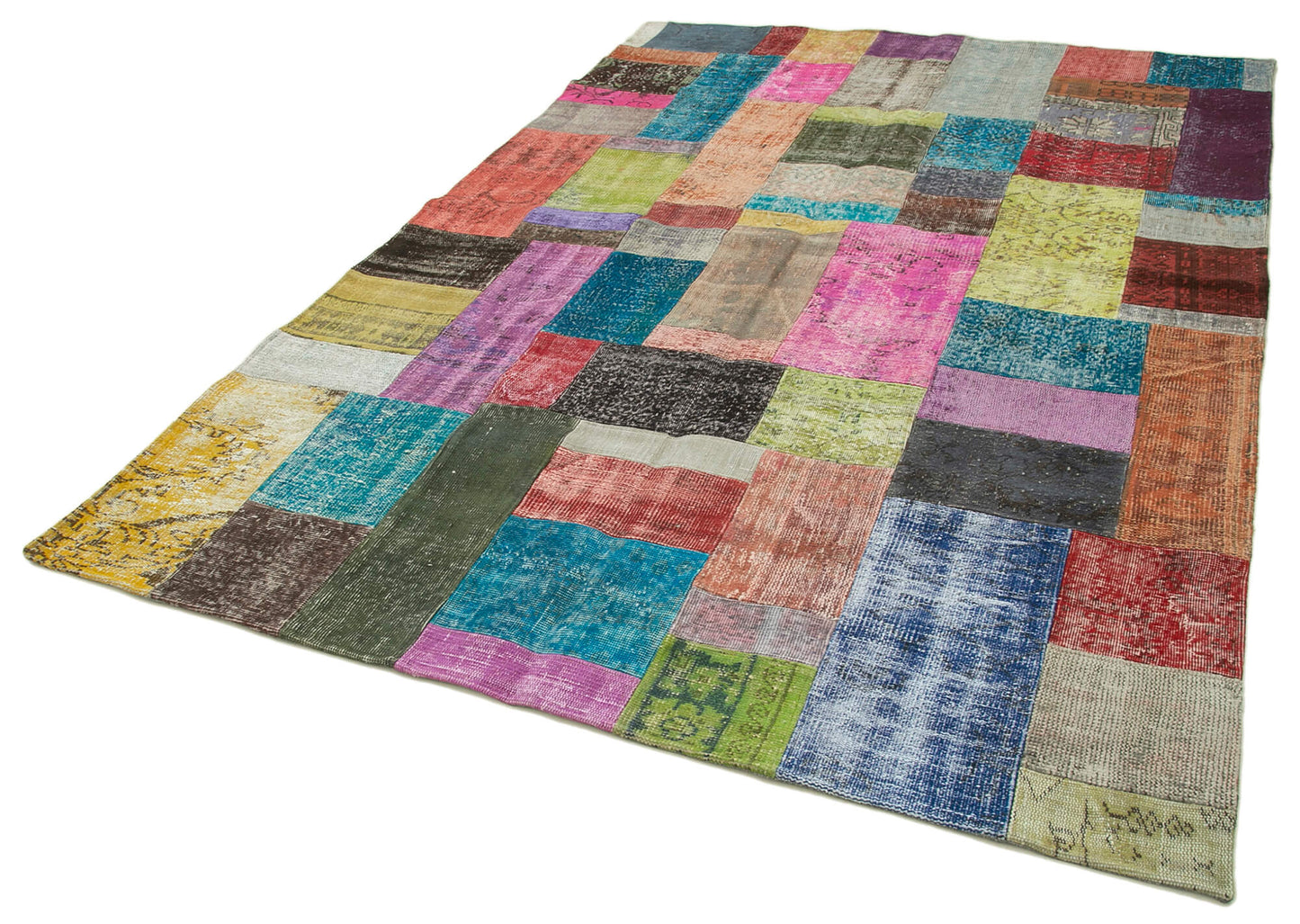 7x10 Multicolor Patchwork Rug - 32277