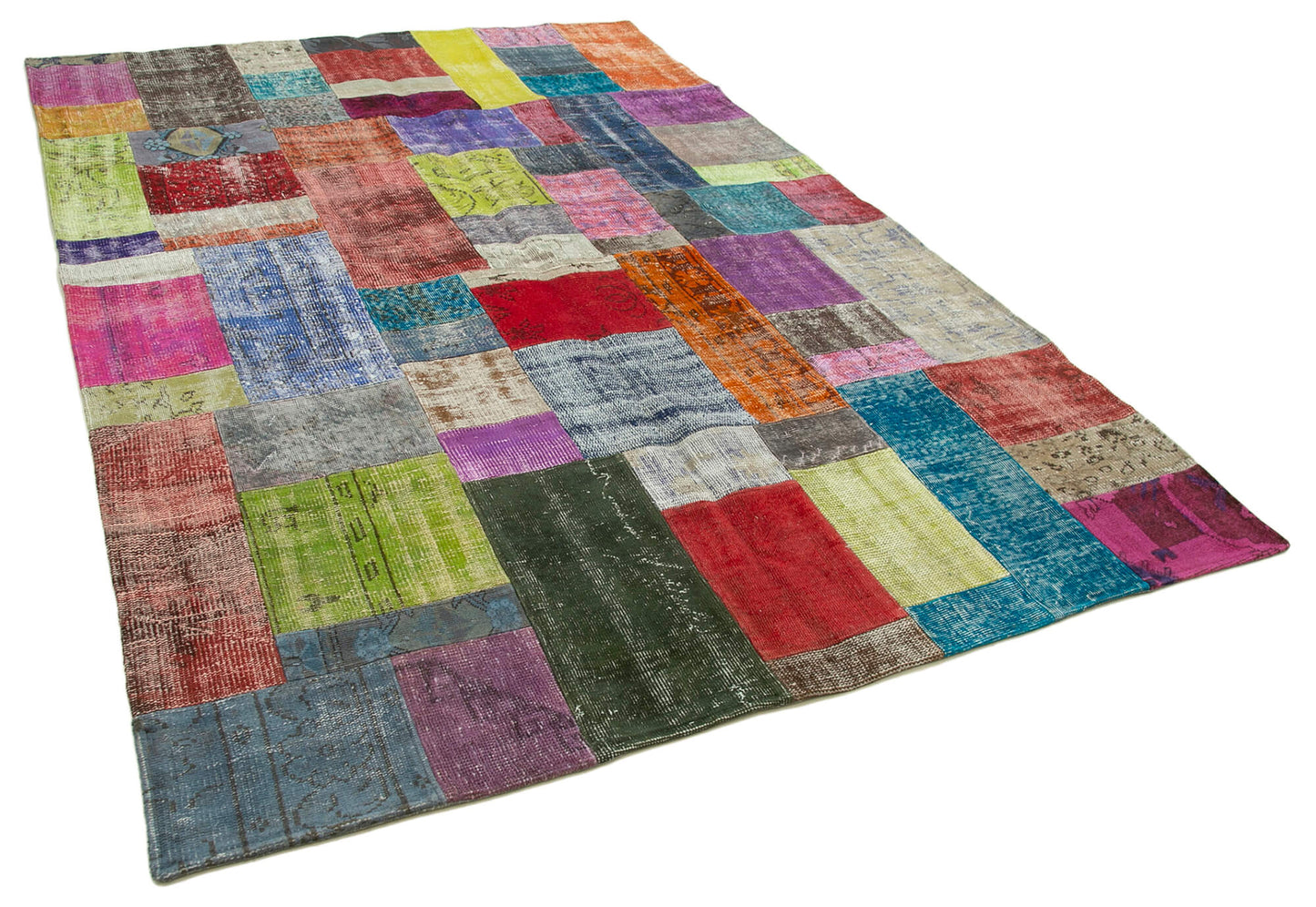 7x10 Multicolor Patchwork Rug - 32278