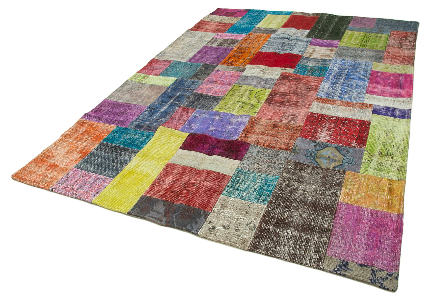 7x10 Multicolor Patchwork Rug - 32278