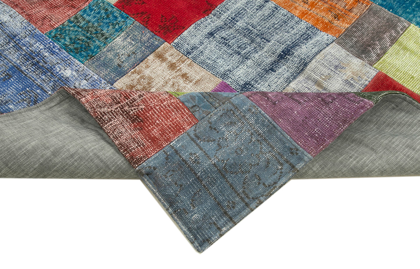 7x10 Multicolor Patchwork Rug - 32278