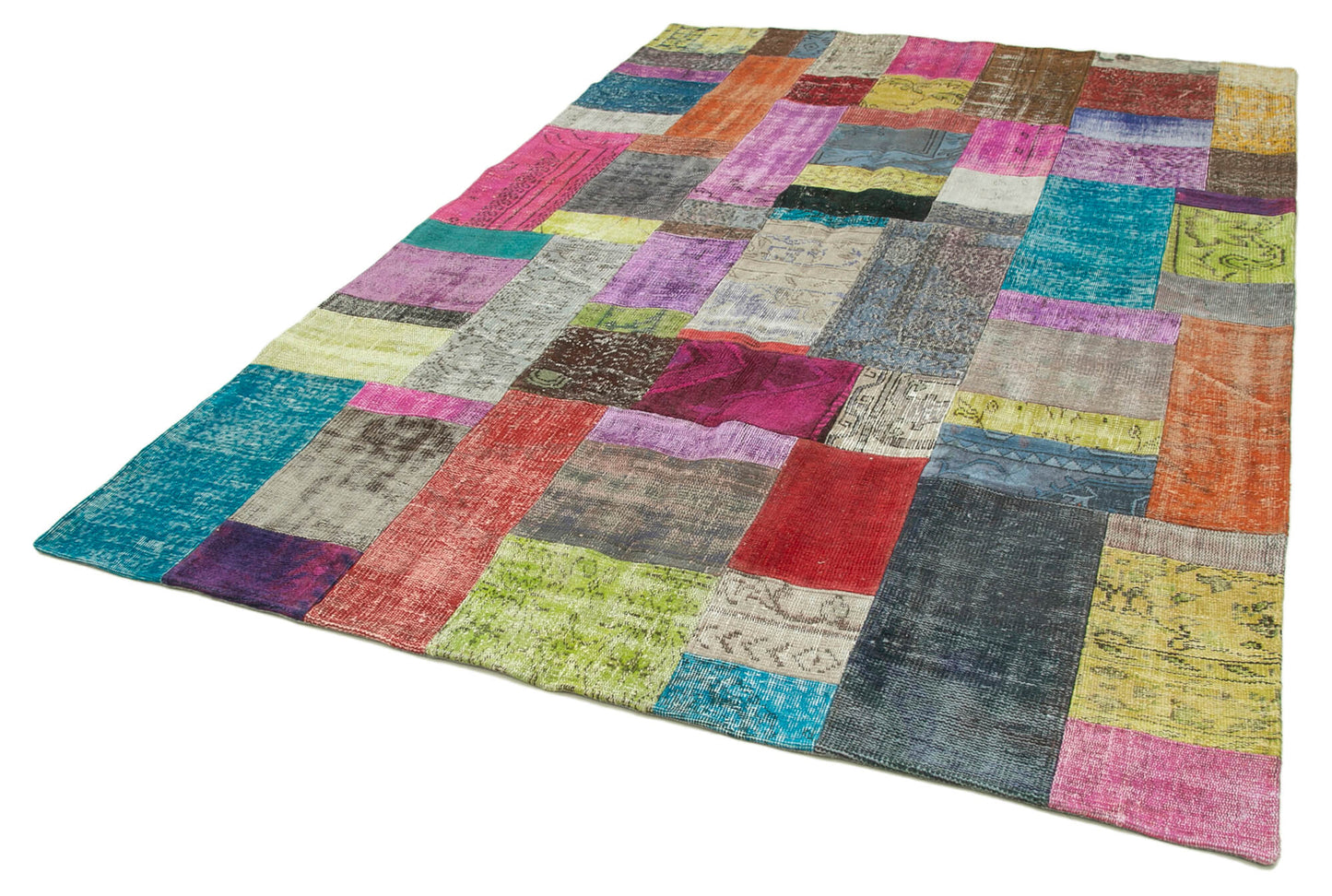 7x10 Multicolor Patchwork Rug - 32279