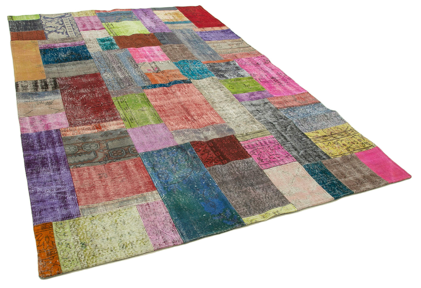 7x10 Multicolor Patchwork Rug - 32280