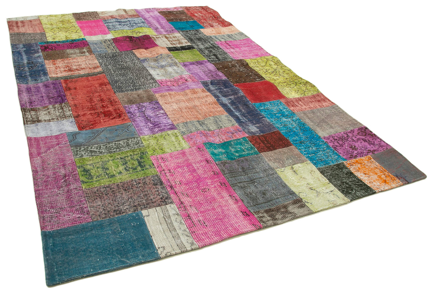 7x10 Multicolor Patchwork Rug - 32281