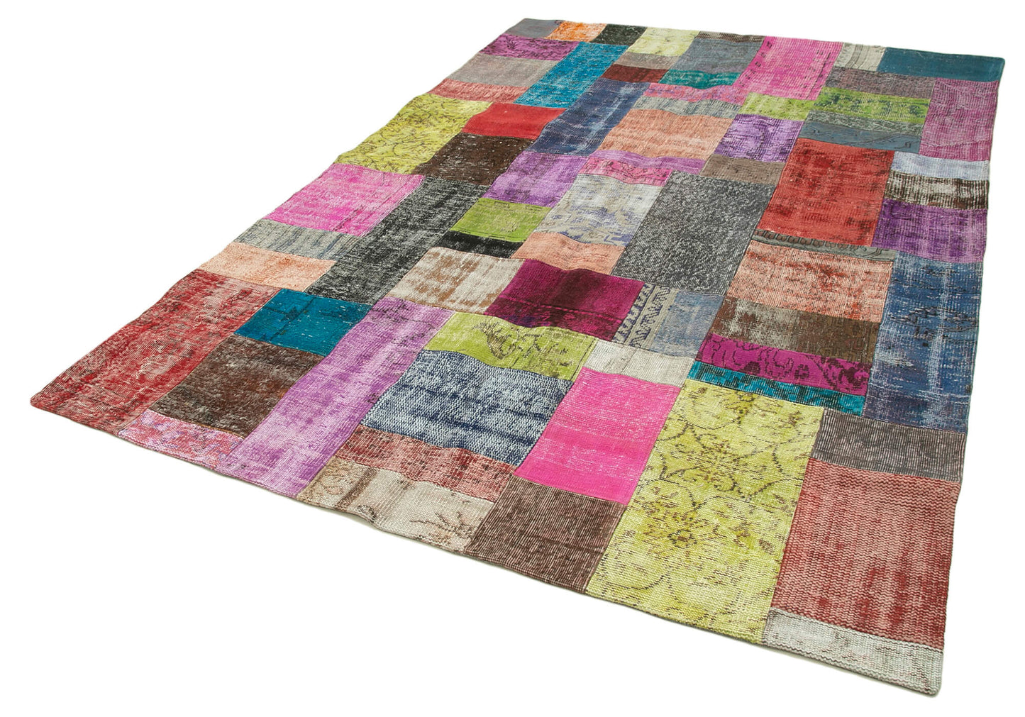 7x10 Multicolor Patchwork Rug - 32281