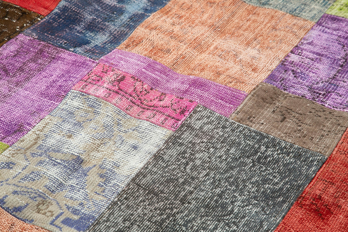 7x10 Multicolor Patchwork Rug - 32281