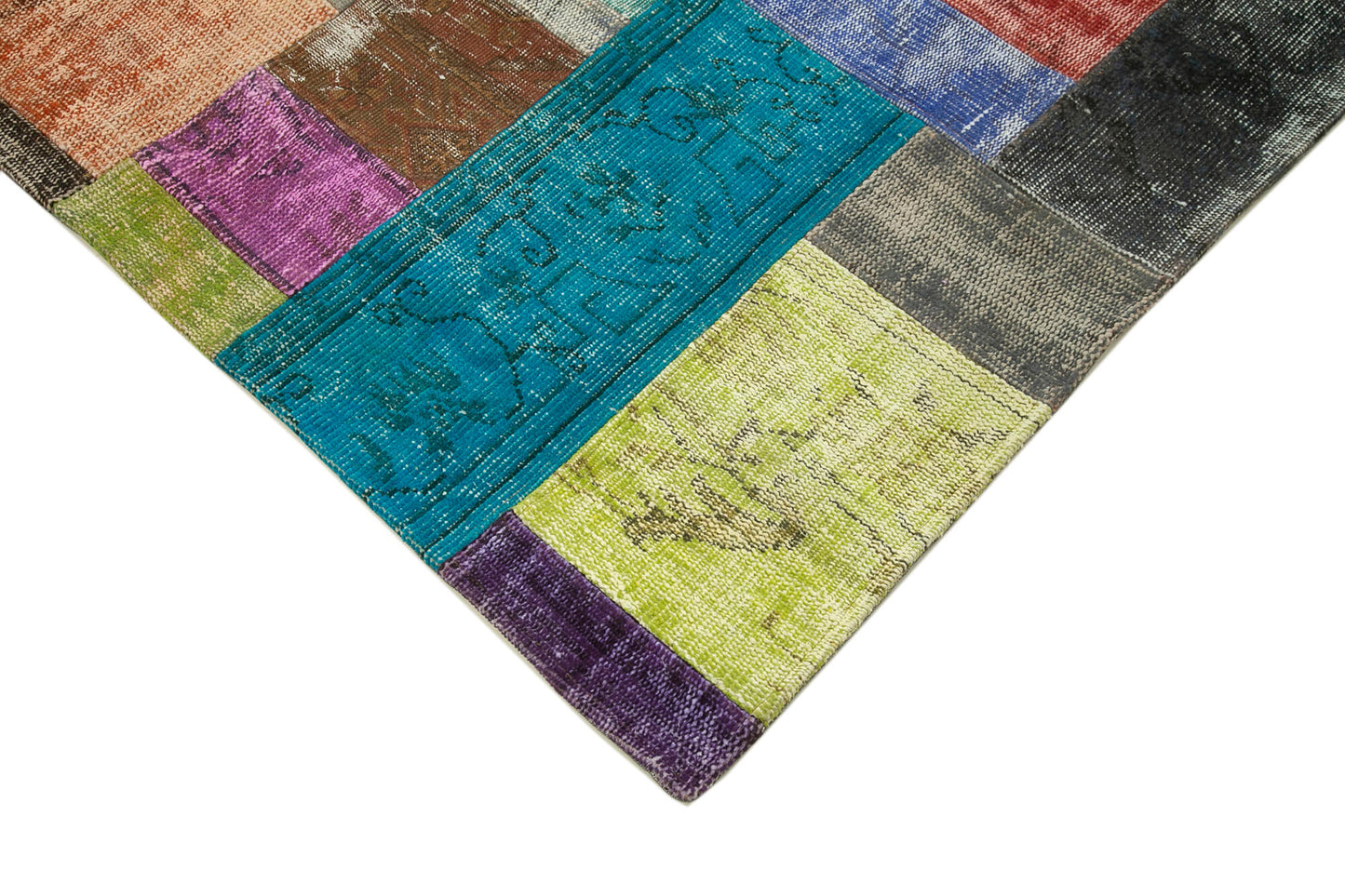 7x10 Multicolor Patchwork Rug - 32285