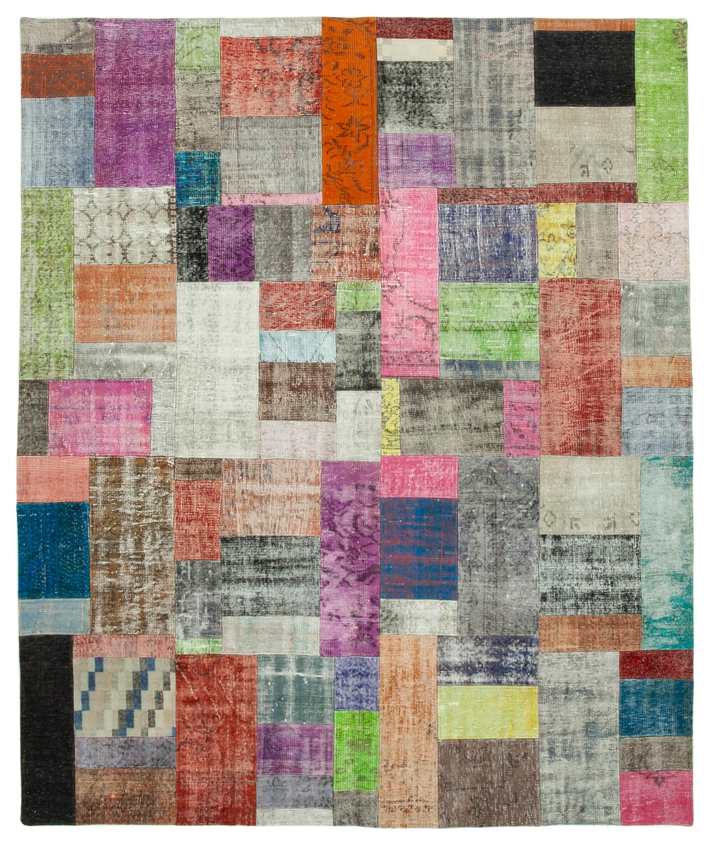 8x10 Multicolor Patchwork Rug - 32304