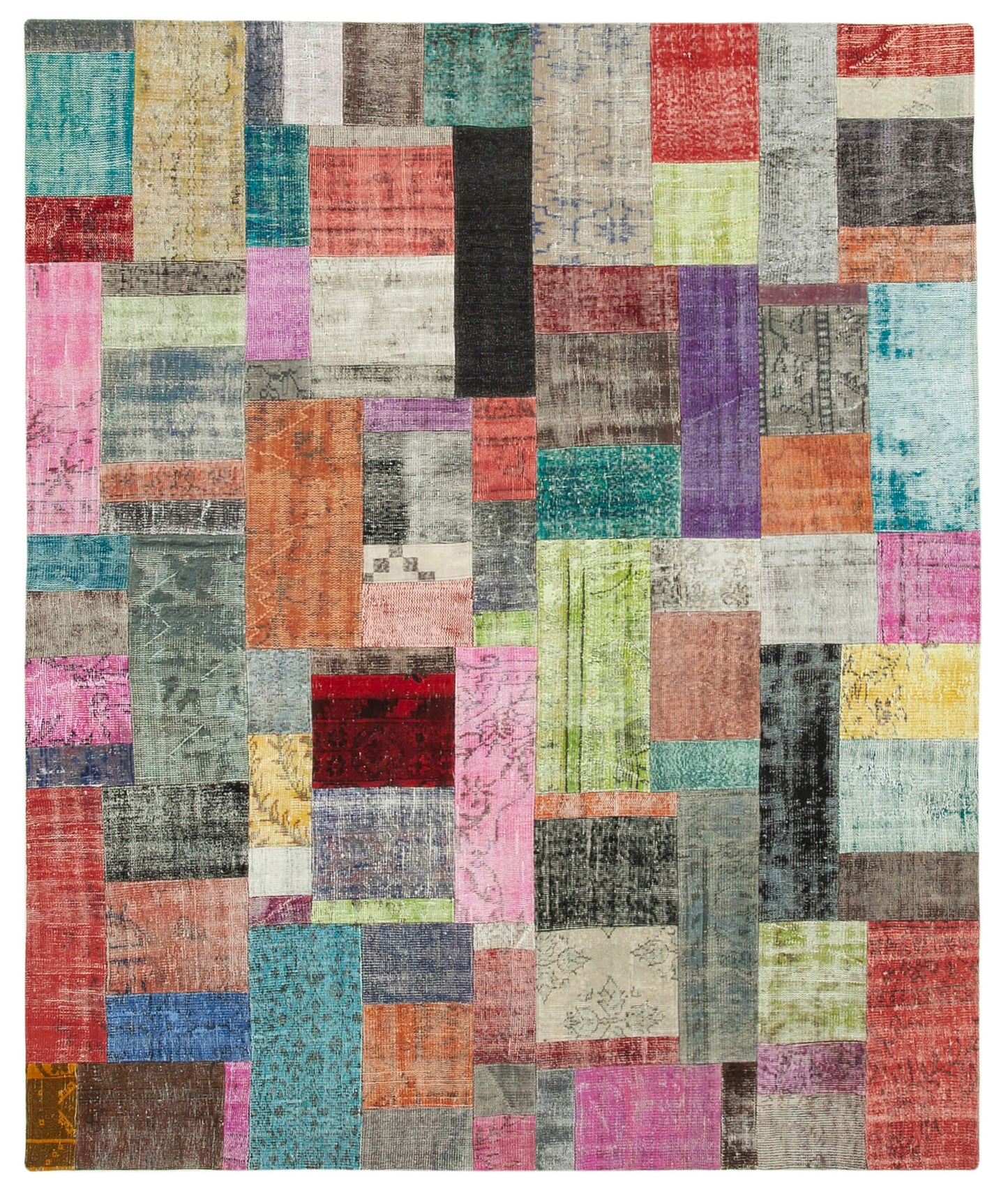 8x10 Multicolor Patchwork Rug - 32307