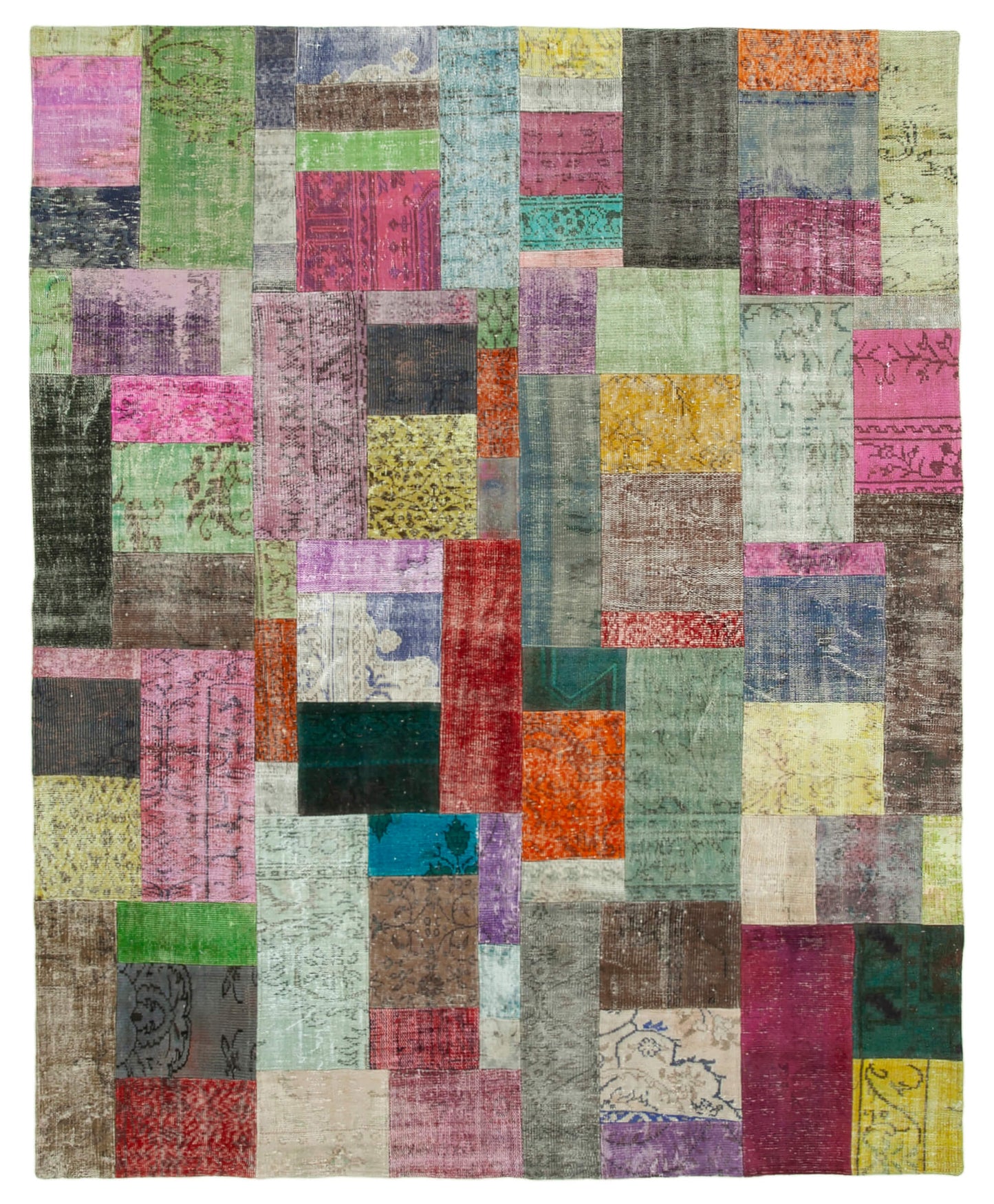 8x10 Multicolor Patchwork Rug - 32315